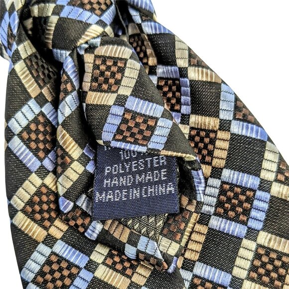 Croft & Barrow One Size Multi-Color Polyester Tie 37b - Picture 7 of 11
